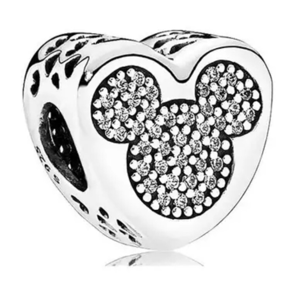 NEW Mickey Mouse pandora style heart charm